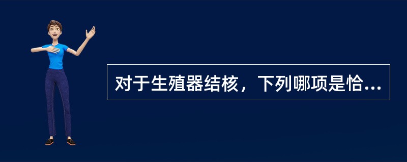 对于生殖器结核，下列哪项是恰当的（）