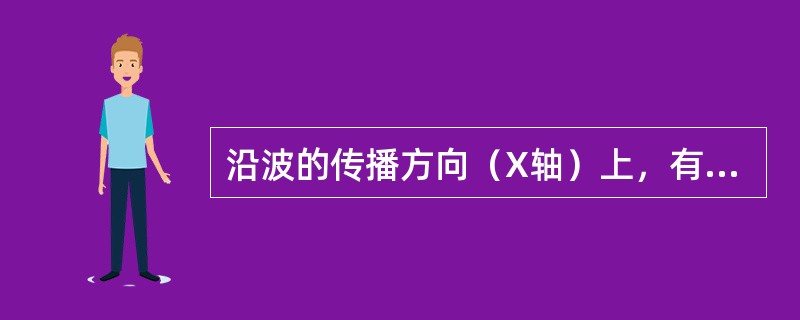 沿波的传播方向（X轴）上，有A、B两点相距1/3m（λ>1/3m），B点的振动比