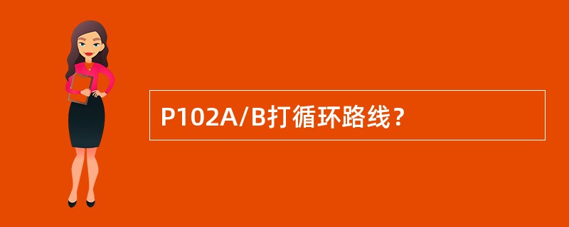 P102A/B打循环路线？