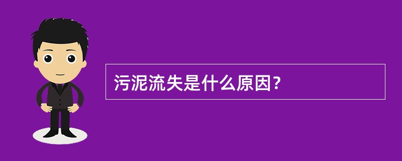 污泥流失是什么原因？