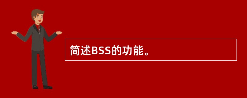 简述BSS的功能。