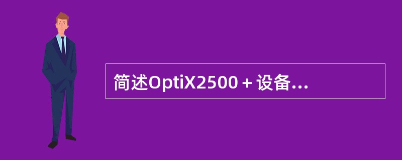 简述OptiX2500＋设备的ECC分配方式。