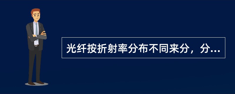 光纤按折射率分布不同来分，分为均匀光纤和非均匀光纤两种。