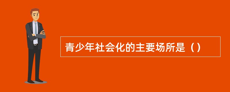 青少年社会化的主要场所是（）