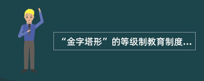 “金字塔形”的等级制教育制度属于（）