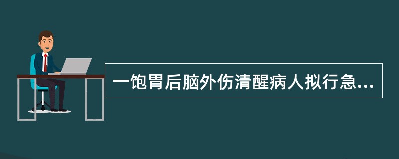 一饱胃后脑外伤清醒病人拟行急诊手术。如出现误吸后肺不张，不正确的处理是（）
