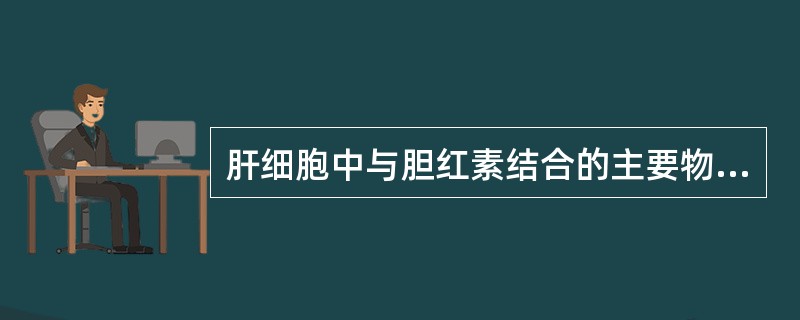 肝细胞中与胆红素结合的主要物质是（）。