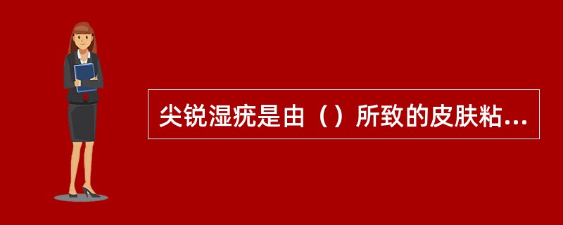 尖锐湿疣是由（）所致的皮肤粘膜良性赘生物。