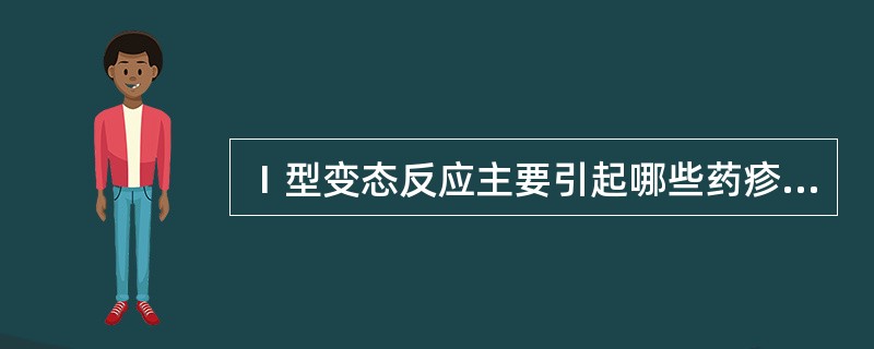 Ⅰ型变态反应主要引起哪些药疹（）。