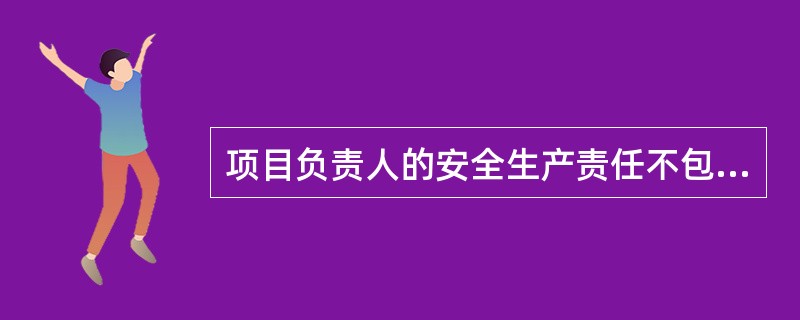 项目负责人的安全生产责任不包括（）