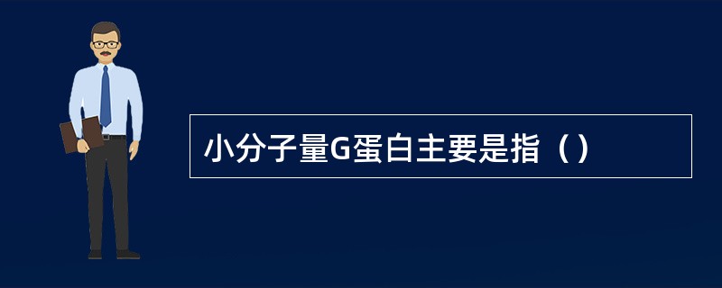 小分子量G蛋白主要是指（）