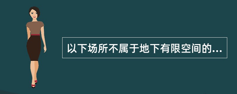 以下场所不属于地下有限空间的是（）