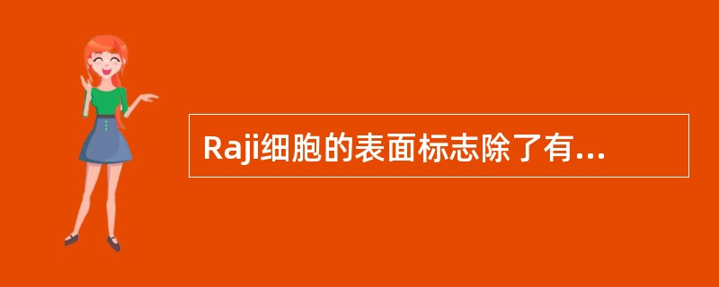 Raji细胞的表面标志除了有C3b受体，没有Smlg外，其他是（）