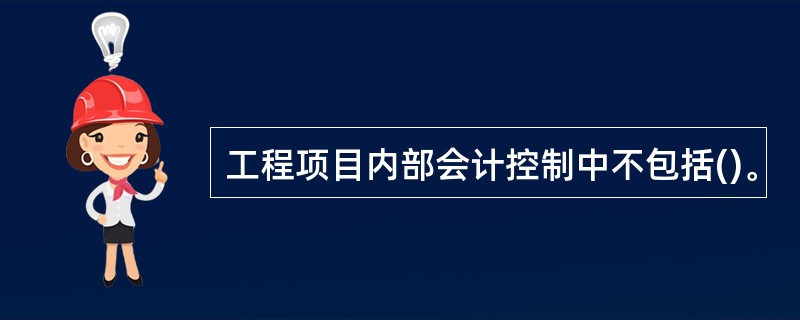 工程项目内部会计控制中不包括()。