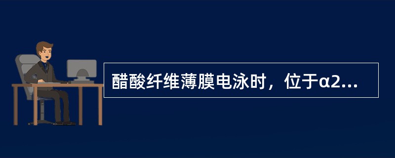 醋酸纤维薄膜电泳时，位于α2区带的血浆蛋白质有（）