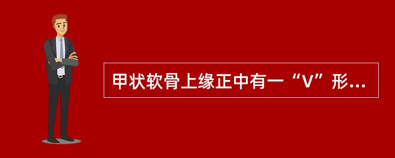 甲状软骨上缘正中有一“V”形凹陷，称为（）。