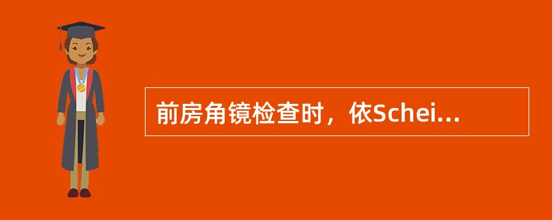 前房角镜检查时，依Scheie前房角分类法，仅能看到小梁者（）