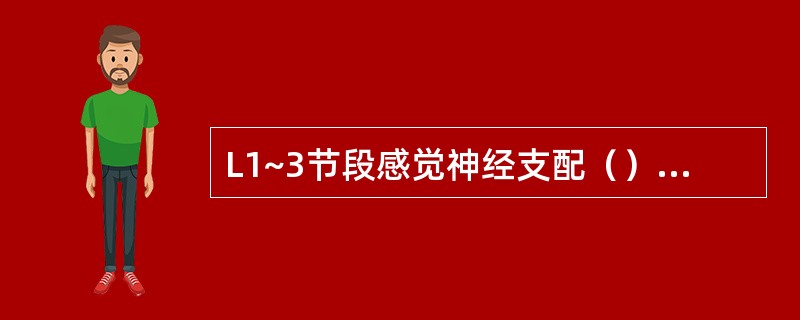 L1~3节段感觉神经支配（）L5～S1节段感觉神经支配（）S3~5节段感觉神经支