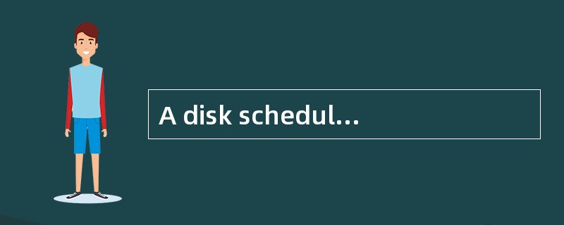 A disk scheduling mechanism in an opera