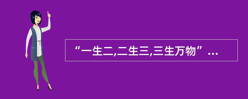 “一生二,二生三,三生万物”是()学派的观点。