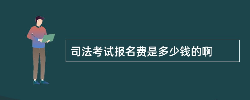 司法考试报名费是多少钱的啊