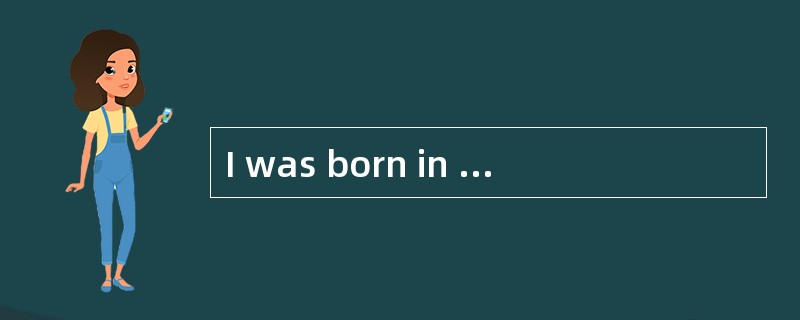 I was born in New Orleans, Louisiana, a