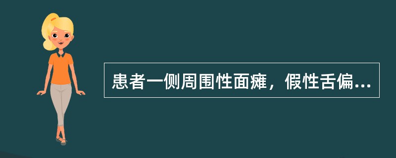 患者一侧周围性面瘫，假性舌偏斜，味觉正常，面神经受损部位在A、颞骨内B、颅内段C