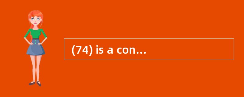  (74) is a contiguous,numbered set of v