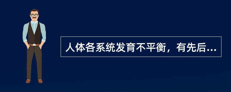 人体各系统发育不平衡，有先后之分，发育最晚的系统是( )A、淋巴系统B、神经系统