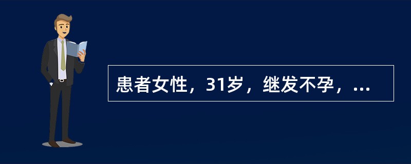 患者女性，31岁，继发不孕，有盆腔炎病史，首选的检查为