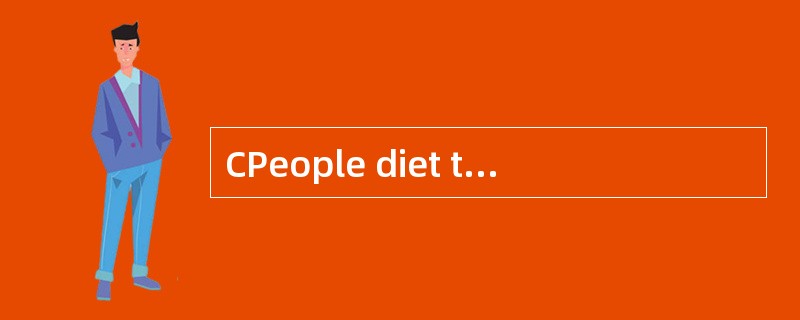 CPeople diet to look more attractive. Fi