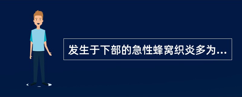 发生于下部的急性蜂窝织炎多为( )。A、风热B、气郁C、火郁D、湿热E、风湿 -
