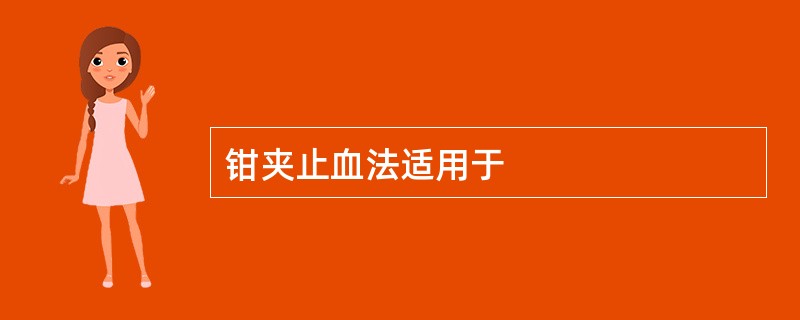 钳夹止血法适用于