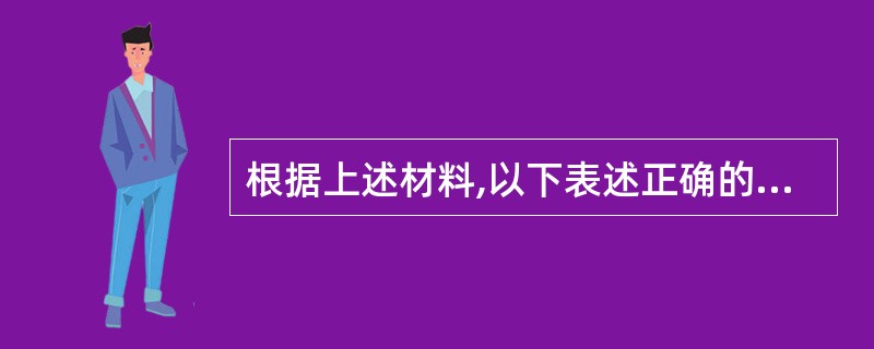 根据上述材料,以下表述正确的一项是: