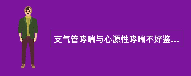 支气管哮喘与心源性哮喘不好鉴别时可使用的药物是A、毛花苷CB、氨茶碱C、呋塞米D