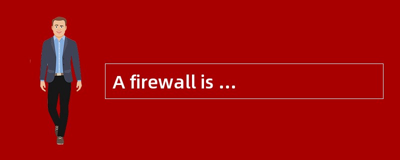 A firewall is a (71) system designed to