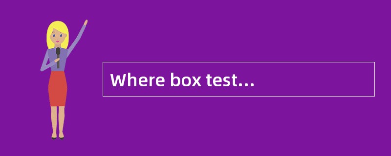 Where box testing of software testing i