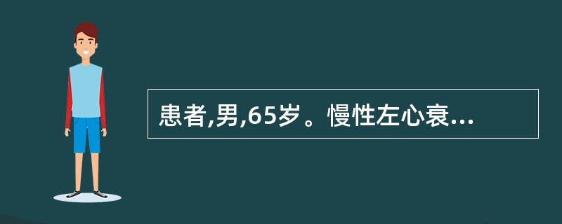 患者,男,65岁。慢性左心衰竭,心悸,气短咳喘、乏力,动则加剧,神疲,舌淡有齿痕