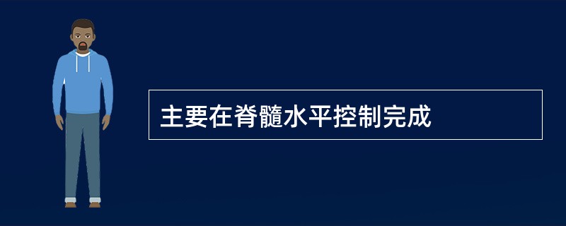 主要在脊髓水平控制完成