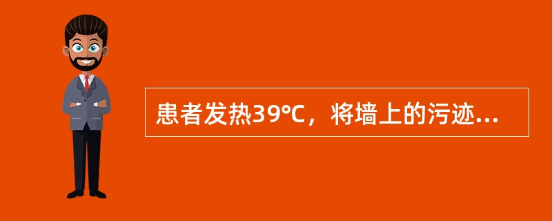 患者发热39℃，将墙上的污迹看成是一只张开大口的老虎，病人情绪紧张，用被子将脸唔