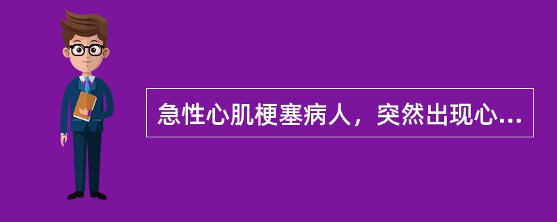 急性心肌梗塞病人，突然出现心尖部响亮的收缩期杂音，无震颤，心衰明显加重，最可能的