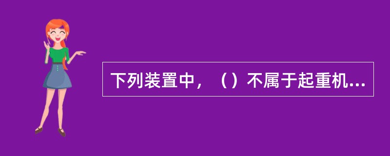 下列装置中，（）不属于起重机的安全保护装置。