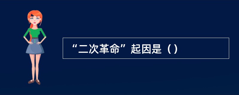 “二次革命”起因是（）