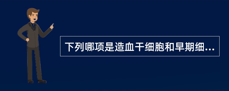 下列哪项是造血干细胞和早期细胞的分化抗原()