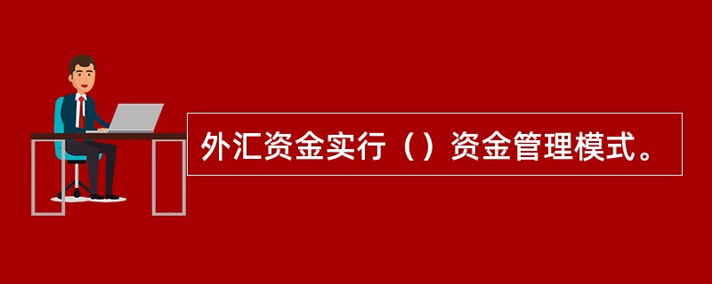 外汇资金实行（）资金管理模式。