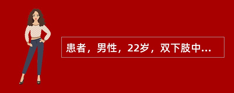 患者，男性，22岁，双下肢中度水肿1个月，血压145/90mmHg，尿蛋白定量1