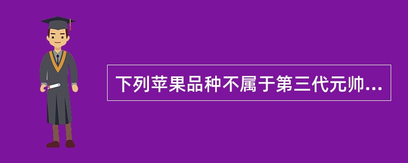 下列苹果品种不属于第三代元帅系品种的是（）