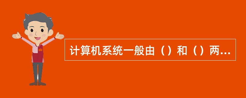 计算机系统一般由（）和（）两大系统组成。