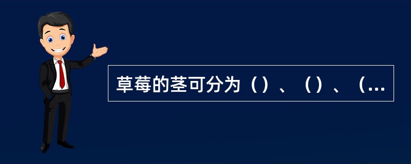 草莓的茎可分为（）、（）、（）。