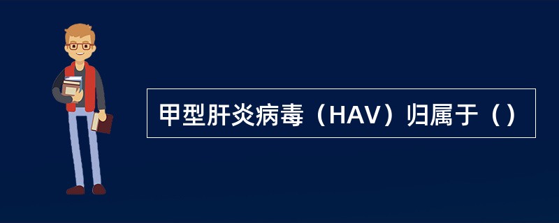 甲型肝炎病毒（HAV）归属于（）